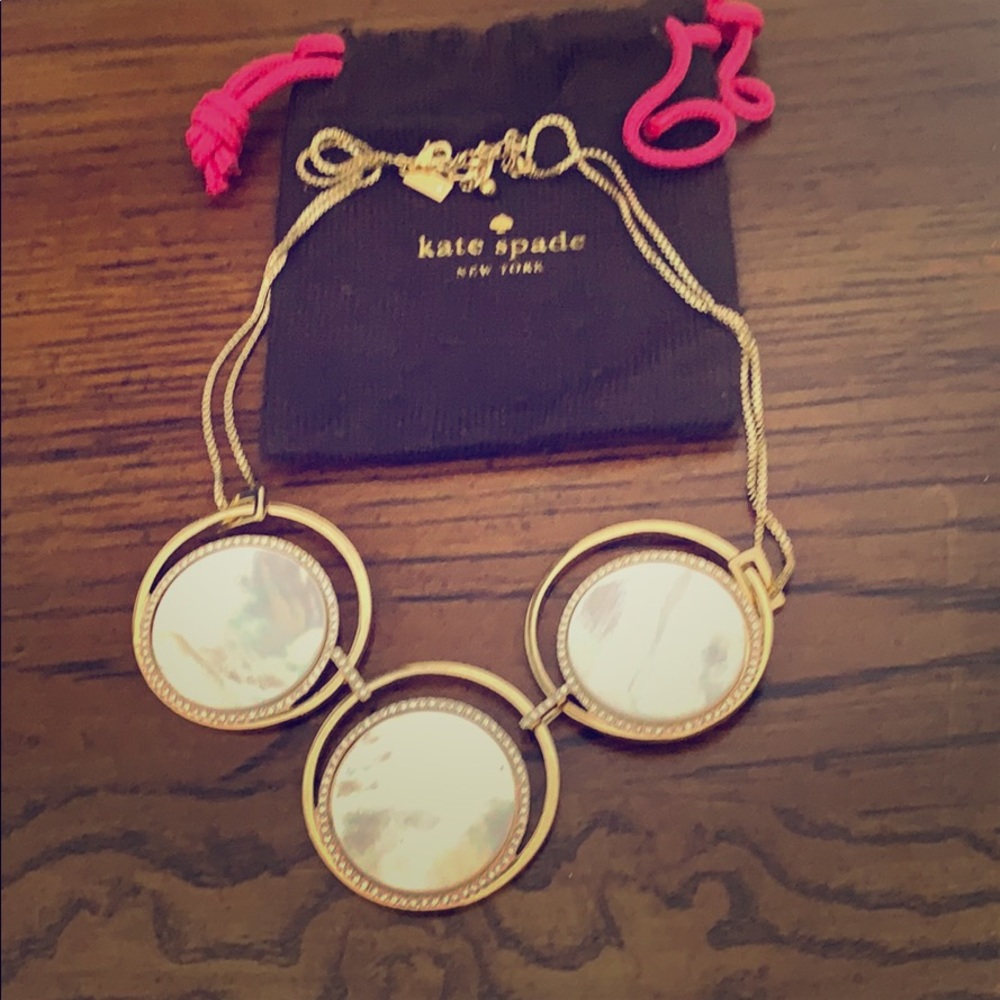 Katie Sade mother pearl, Gold  with pave diamond.